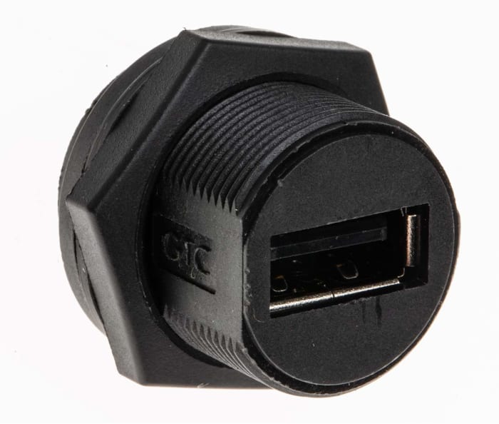 Connecteur USB Mini Femelle RS PRO ports, Montage panneau, Droit