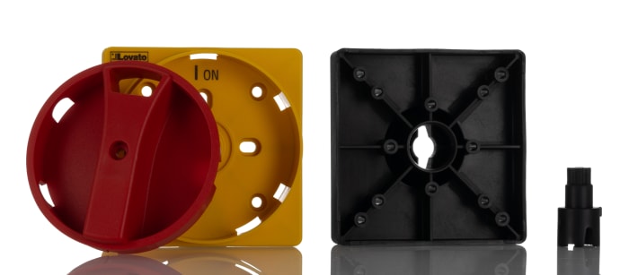 Lovato Red/Yellow Rotary Handle, GA Series