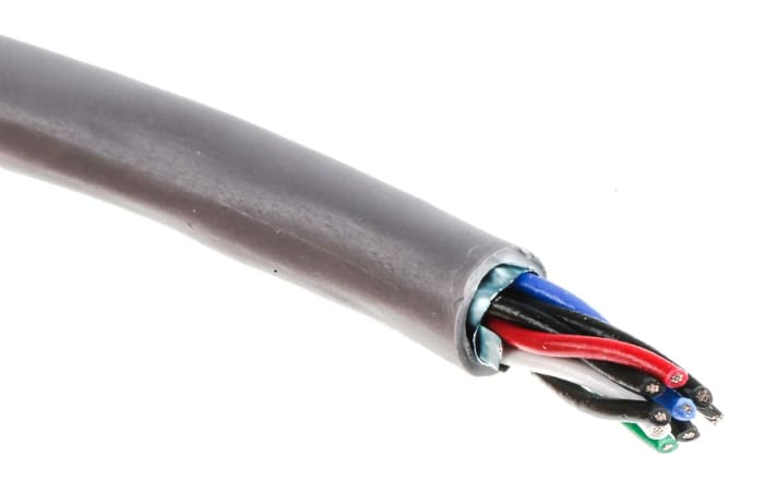 Câble de données Alpha Wire, 4 paires, 8x 0,23 mm, 24 AWG, Blindé Paire torsadée blindée, 30m