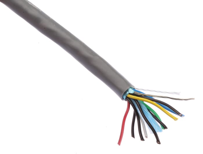 Câble de données Alpha Wire, 5 paires, 10x 0,23 mm, 24 AWG, Blindé, 30m