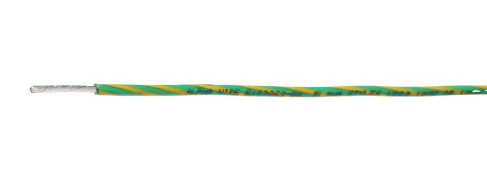 Fils de câblage Alpha Wire UL1007, Hook-up Wire PVC, 0,82 mm², Vert/Jaune, 18 AWG, 30m, 300 V