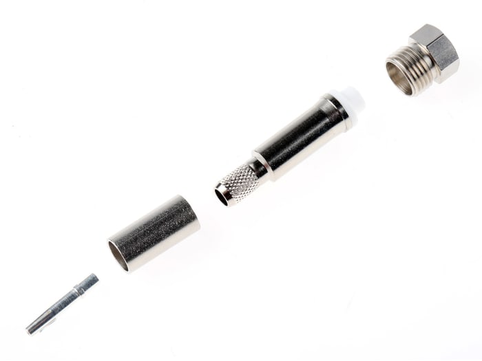 Connecteur FME Telegartner Femelle Droit, raccordement A sertir 50Ω Montage sur câble