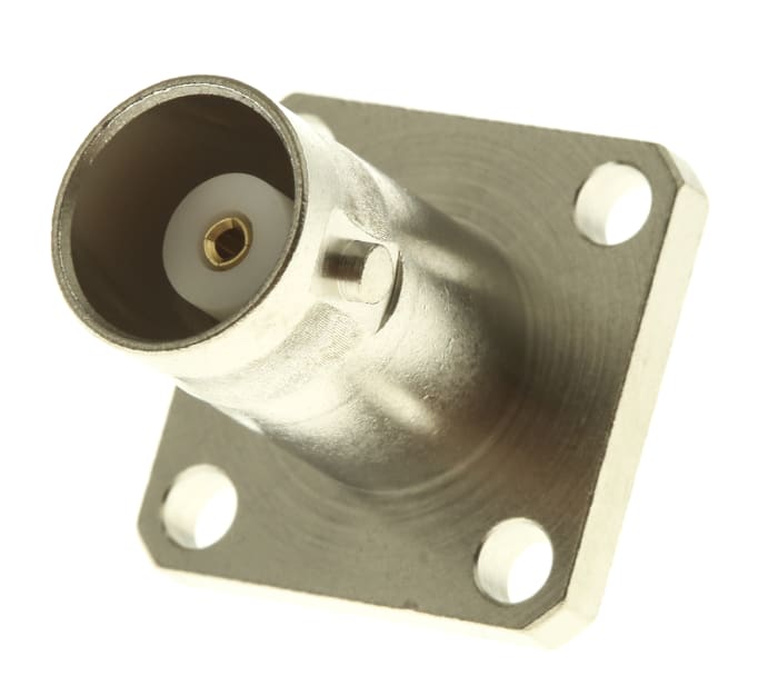 Telegartner, Jack Flange Mount BNC Connector, 50Ω, Solder Termination, Straight Body