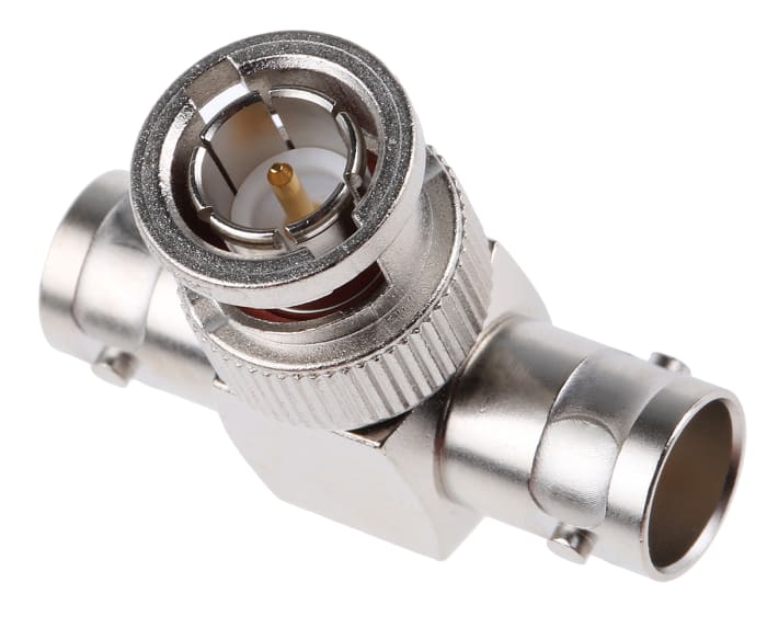 Telegartner Tee 75Ω RF Adapter BNC Plug to BNC Socket 4GHz