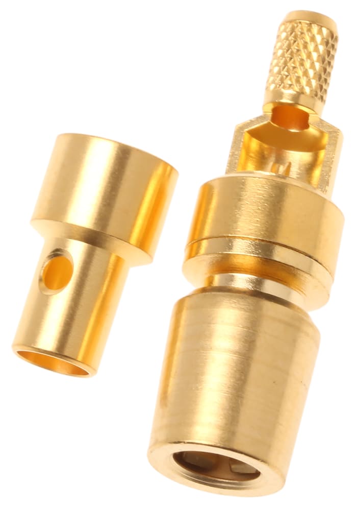 Connecteur SMB Telegartner Femelle Droit, raccordement A souder 50Ω Montage sur câble