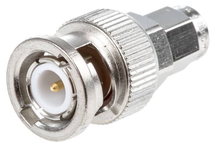 Adaptador de RF Telegartner J01008A0018, Macho Recto BNC a Macho SMA, 4GHz Níquel