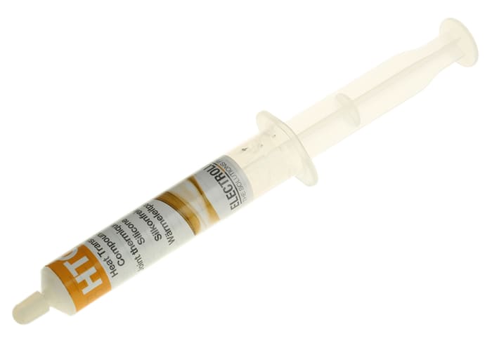 Grasa térmica sin silicona, 0.9W/m·K, temperatura entre -50 → +130 °C, 10 ml