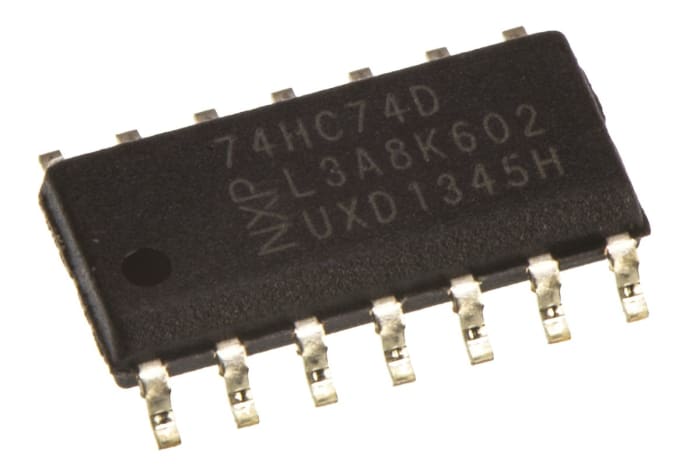 IO klopný 74HC74D,652 dvojitý HC, počet kolíků: 14, SOIC