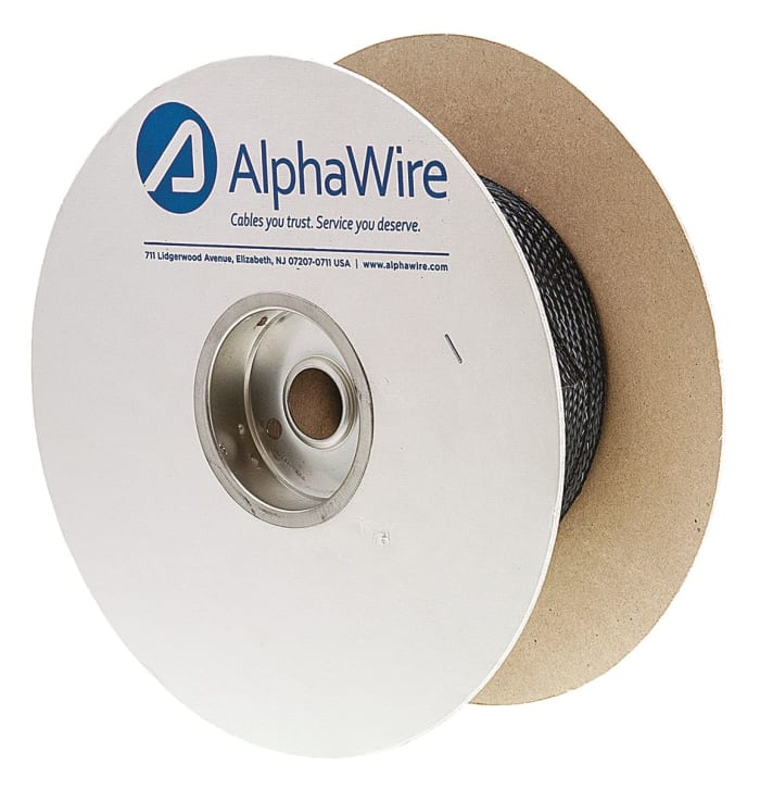 Alpha Wire Spiral Wrap, I.D 12.7mm, 60.325mm PET FIT Wire Management Series