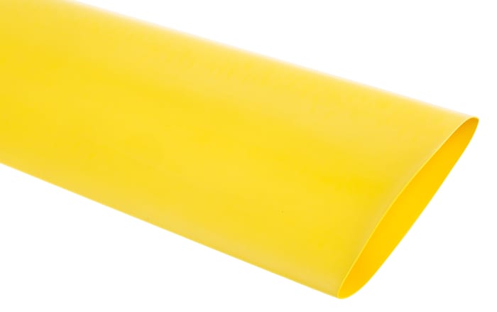 TE Connectivity Heat Shrink Tubing, Yellow 51mm Sleeve Dia. x 1.2m Length 2:1 Ratio, RNF-100 Series
