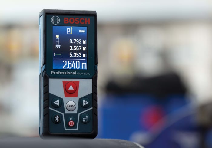 Bosch GLM 50C Laser Measure, 0.05 → 50m Range, ±1.5 mm Accuracy