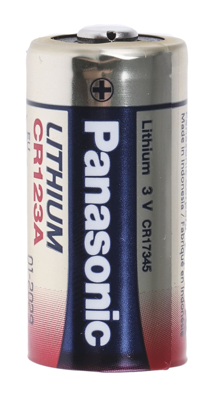 Panasonic Lithium Manganese Dioxide 3V, CR123A Camera Battery