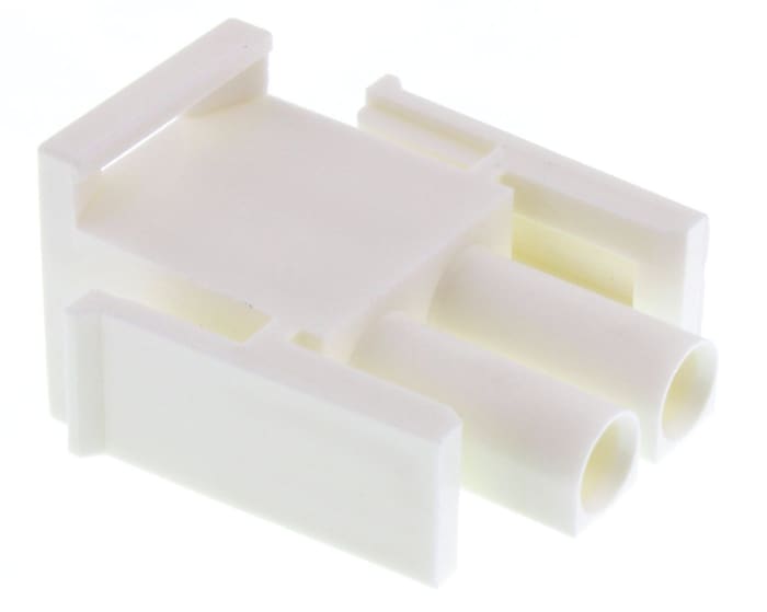 TE Connectivity, Universal MATE-N-LOK Male Connector Housing, 6.35mm Pitch, 2 Way, 1 Row
