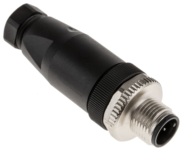 binder Circular Connector, 4 Contacts, Cable Mount, M12 Connector, Plug, Male, IP67, 713 Series