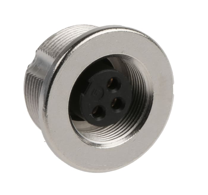 binder Circular Connector, 3 Contacts, Panel Mount, M9 Connector, Socket, Female, IP67, 712 Series