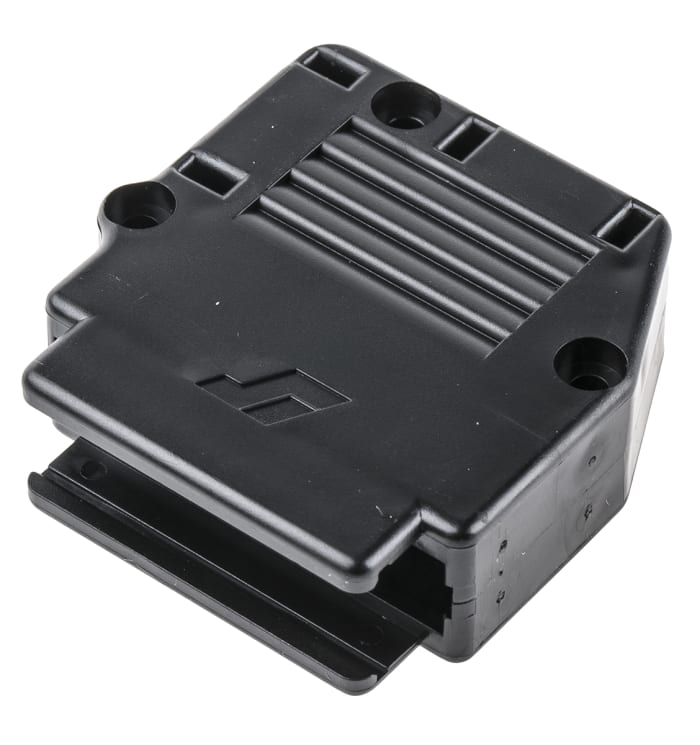 Amphenol Communications Solutions 863093C Series Thermoplastic Angled, Straight D Sub Backshell, 25 Way, Strain Relief