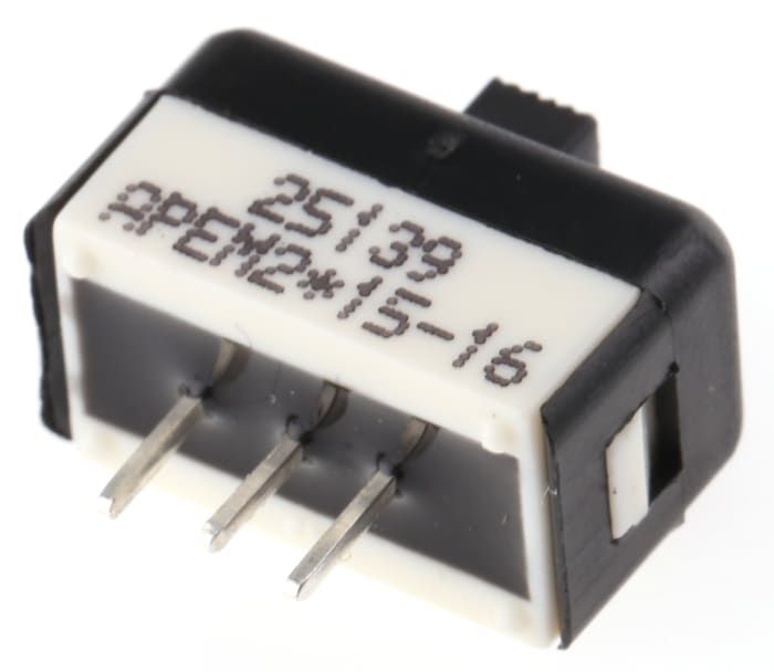 APEM PCB Slide Switch SPDT On-Off-On 1 A @ 30 V dc Slide