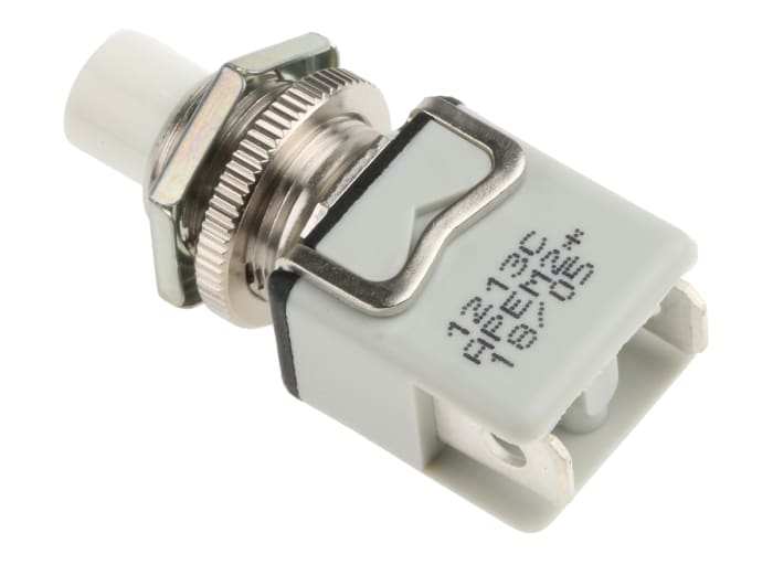 APEM Push Button Switch, Momentary, Panel Mount, 12.2mm Cutout, SPST, 250V ac