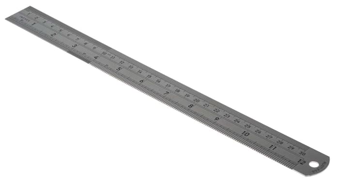 CK 300mm Stainless Steel Imperial, Metric Ruler