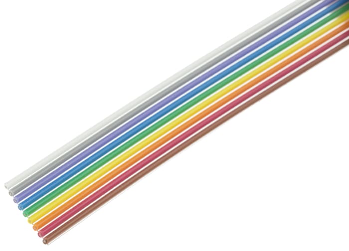 Câbles en nappe 3M 3302 9 voies, pas de 1.27mm 28 AWG, Multicolore