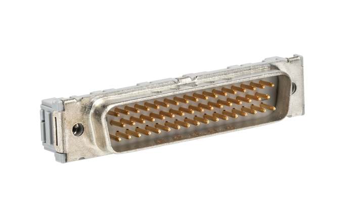3M 8200 50 Way Right Angle Cable Mount D-sub Connector Plug, 2.74mm Pitch
