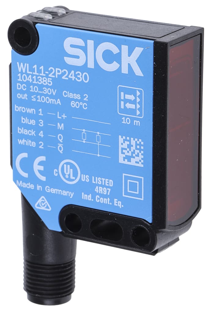 WL112P2430 Sick Sick Retroreflective Photoelectric Sensor with Block