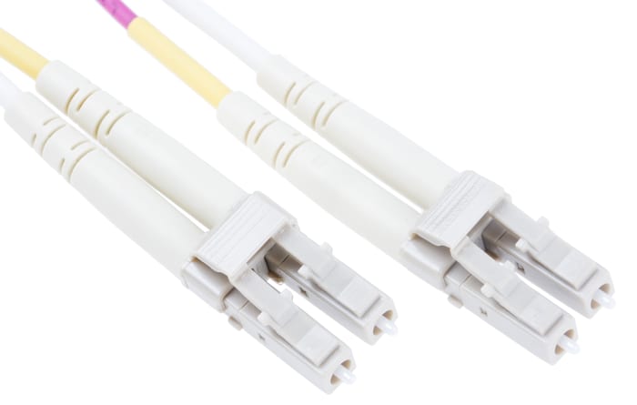Cable de Fibra Óptica RS PRO 900 μm OM4 Símplex/Dúplex, long. 2 m, funda de Libre de halógenos y bajo nivel de humo