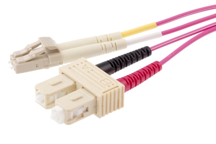 RS Pro, 1m Fiber Optik Kablo, LC - SC, Çok Modlu, Fiber Tipi: OM4