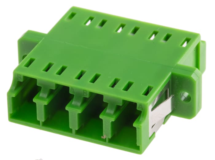 RS PRO LC to LC Single Mode Duplex Fibre Optic Adapter, 0.1dB Insertion Loss