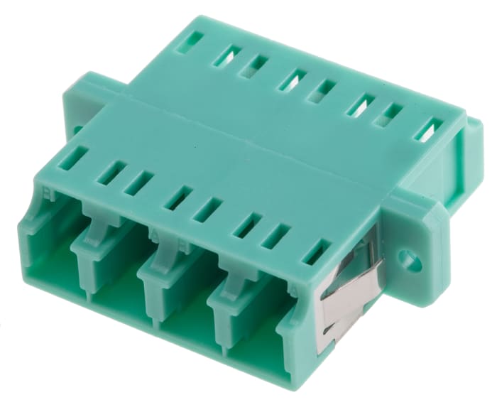 RS PRO LC to LC Multimode Duplex Fibre Optic Adapter, 0.1dB Insertion Loss