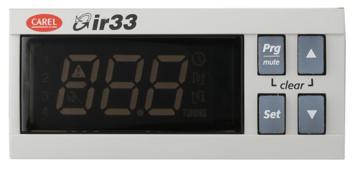 Carel IR33 Panel Mount PID Temperature Controller, 76.2 x 34.2mm 2 (Analogue), 2 (Digital) Input, 2 Output Analogue,