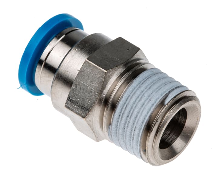 QS1/48 Festo Festo ThreadedtoTube Pneumatic Fitting, R 1/4 to