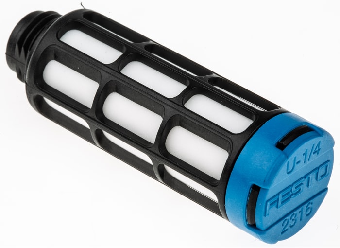 thumbnail image 2 of Festo 2316 U-1/4 Pneumatic Muffler Silencer - Reduces Air Exhaust Noise 2 of 9