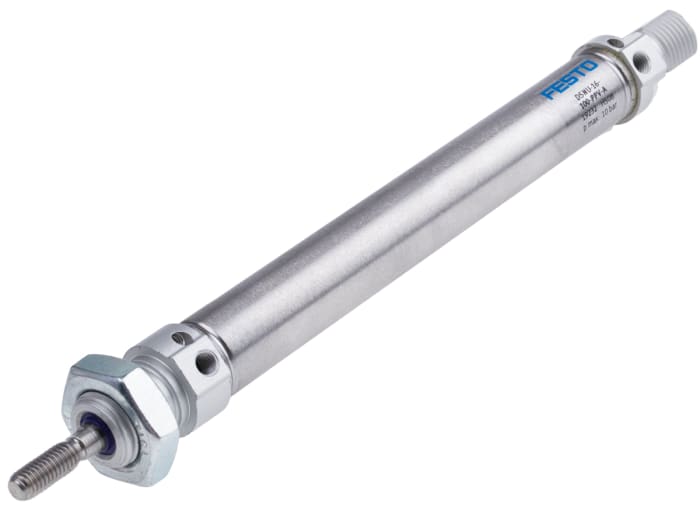 Festo Pneumatic Cylinder - 19232, 16mm Bore, 100mm Stroke, DSNU Series, Double Acting