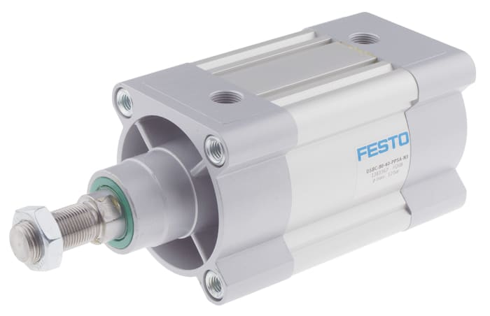 Festo Pneumatic Piston Rod Cylinder - 1383367, 80mm Bore, 40mm Stroke, DSBC Series, Double Acting