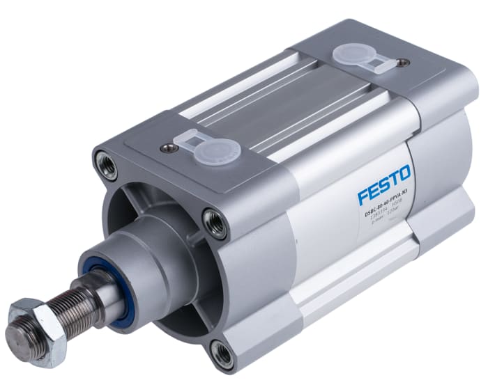 Festo Pneumatic Piston Rod Cylinder - 1383334, 80mm Bore, 40mm Stroke, DSBC Series, Double Acting