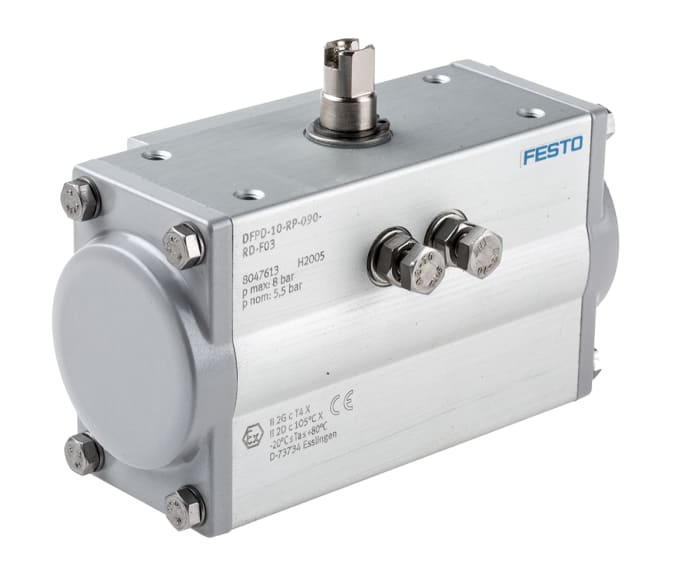 DFPD10RP90RDF03 Festo Festo 8 bar Double Action Pneumatic Rotary Actuator, 90° Rotary