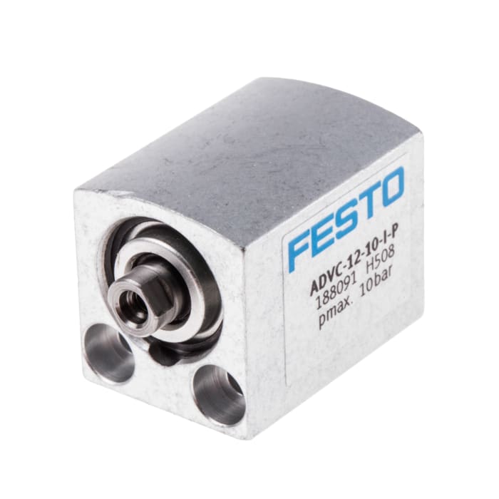Festo Pneumatic Cylinder - 188091, 12mm Bore, 10mm Stroke, ADVC Series, Double Acting