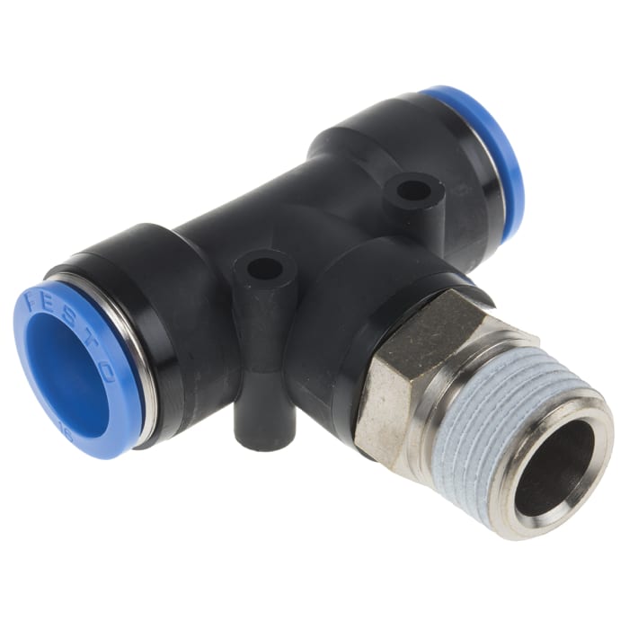 QST1/216 Festo Festo QS Series Tee Threaded Adaptor, Push In 16 mm