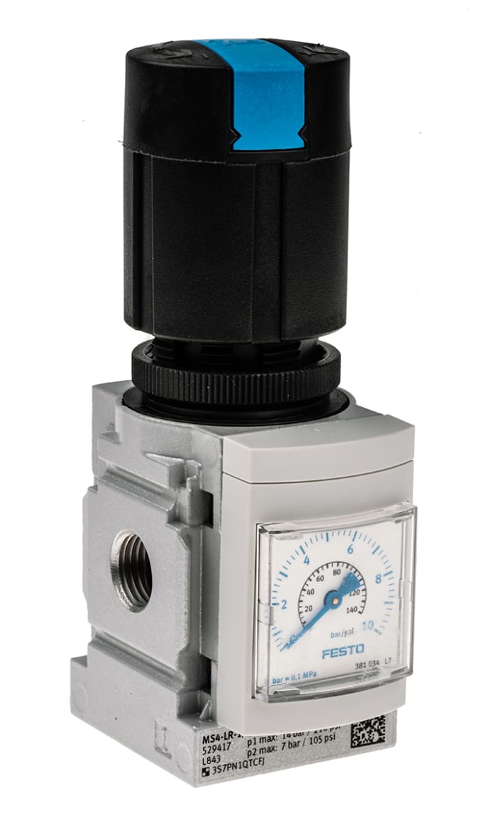 Pneumatický regulátor, řada: MS-LR, přípojka portu: G 1/4 1800L/min 1/4in G -10°C Festo