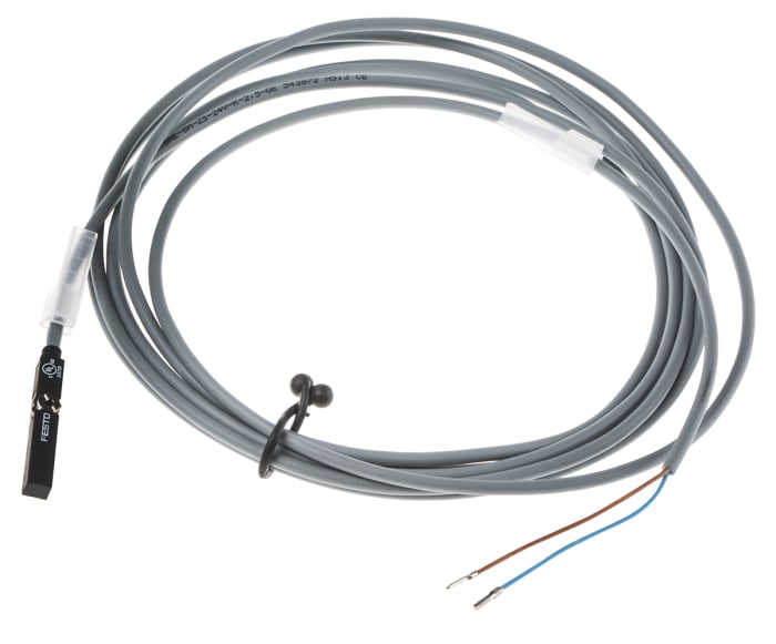 Festo Reed Pneumatic Position Detector, IP65, IP68, 24V dc, NO Operation, SME, with LED indicator, 543872