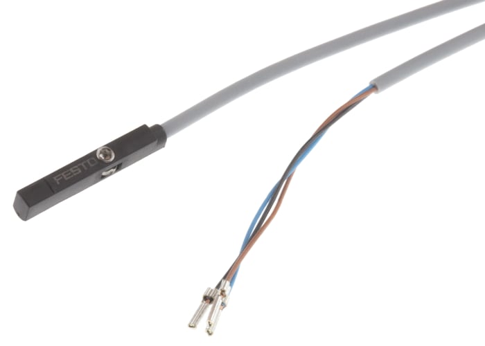 Festo Magneto Resistive Pneumatic Position Detector, IP65, IP68, 24V dc, NO Operation, SMT, with LED indicator, 551373