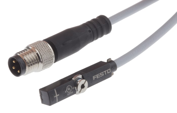 Festo Magneto Resistive Proximity Sensor, IP65, IP68, IP69K, 24V dc, NO Operation, SMT-8, with LED indicator, 574339