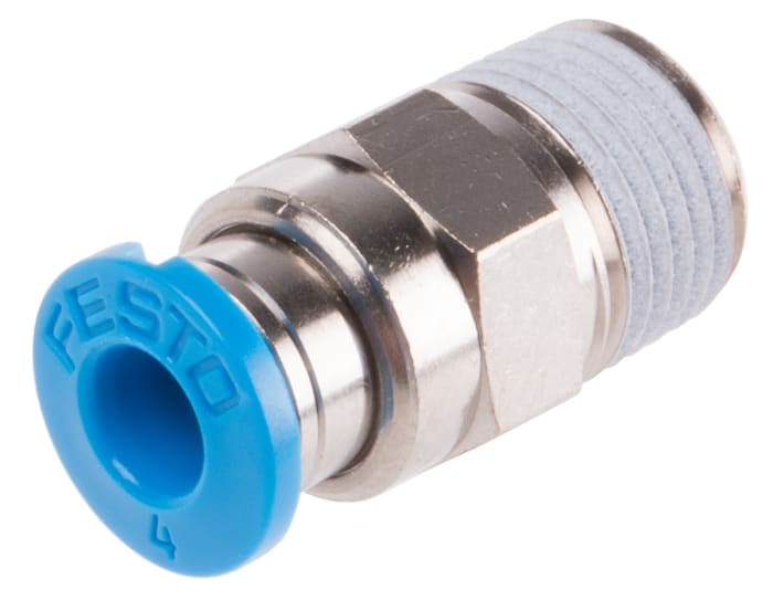 Adaptateur droit fileté Festo QS vers Enfichable 4 mm R 1/8 Mâle