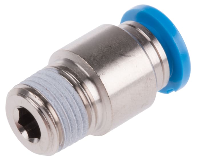 QS1/86I Festo Festo ThreadedtoTube Pneumatic Fitting, R 1/8 to