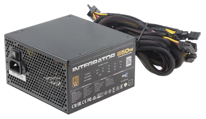 Alimentation PC RS PRO, 850W, ±12 V dc, 3.3 V dc, 5 V dc, 200 → 240V c.a. 1 sortie