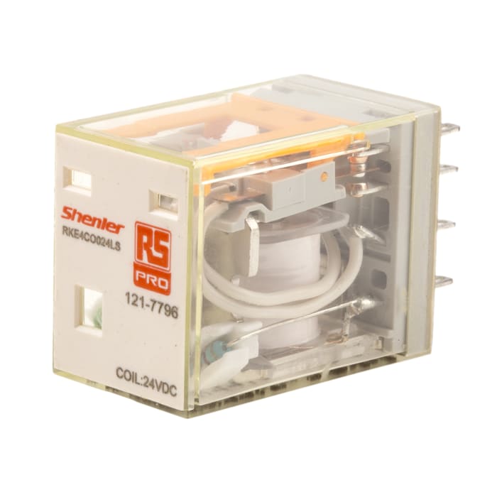 RS PRO Power Relay, 24V dc Coil, 5A Switching Current, 4PDT