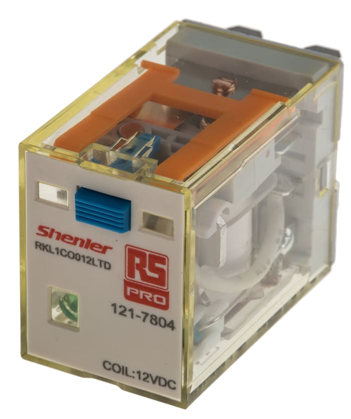 RS PRO | RS PRO Plug In Power Relay, 12V dc Coil, 16A Switching Current ...