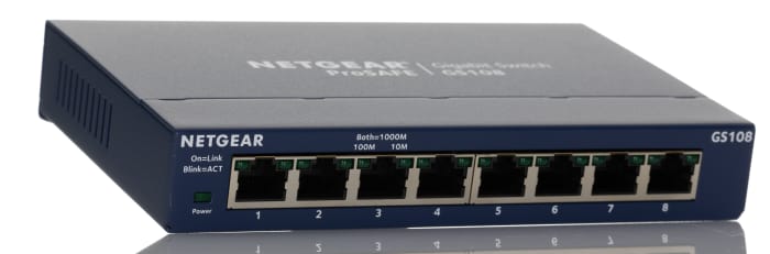 GS108UK Netgear | Netgear ProSAFE GS108 8 Portlu Ethernet Switch
