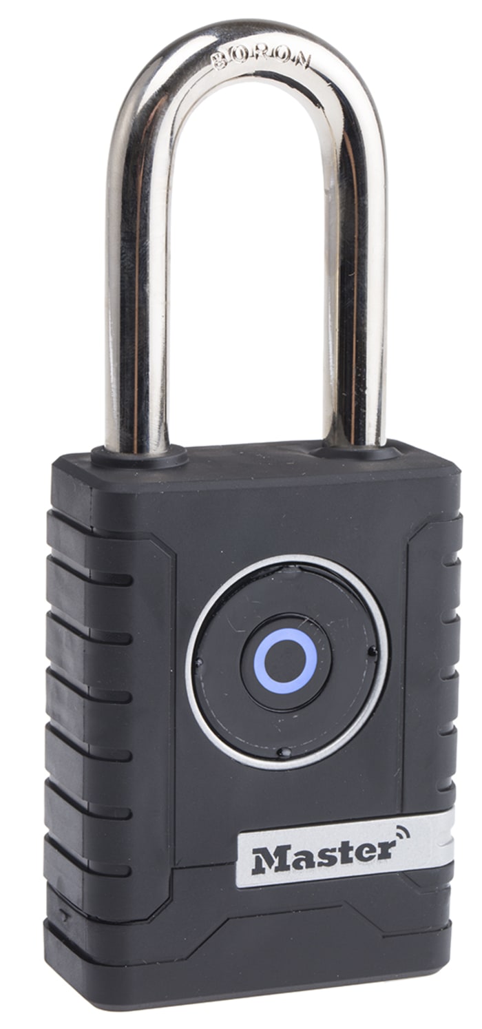 Master Lock Bluetooth Weatherproof Zinc Padlock, 9mm Shackle, 56mm Body